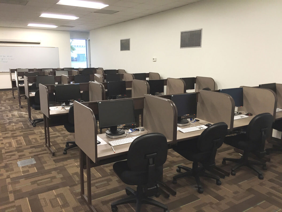 Computer Comforts ICU Testing Carrels at Georgia Highlands College