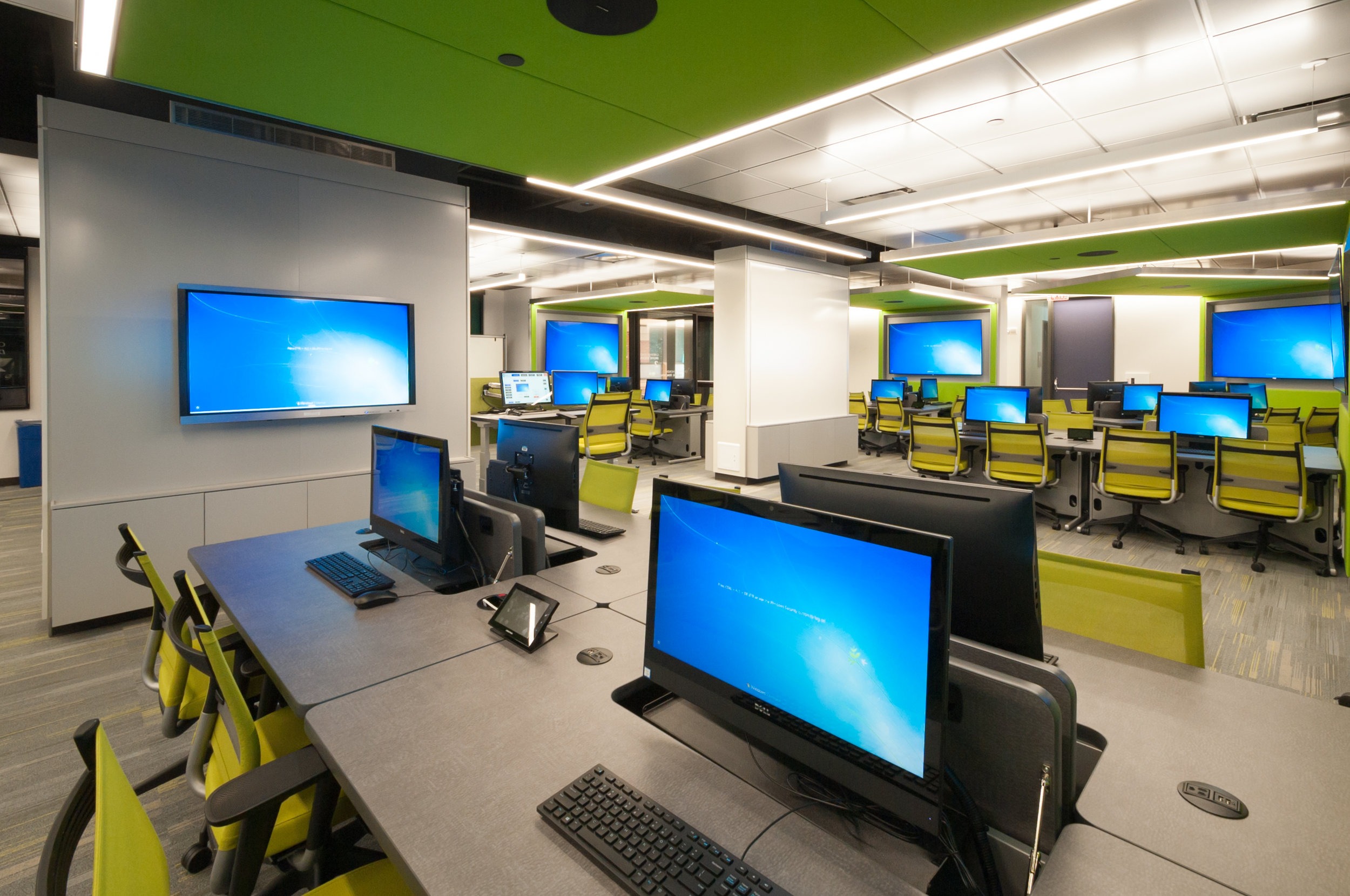 Computer Comforts Hide-Away AV Tables at Rice University