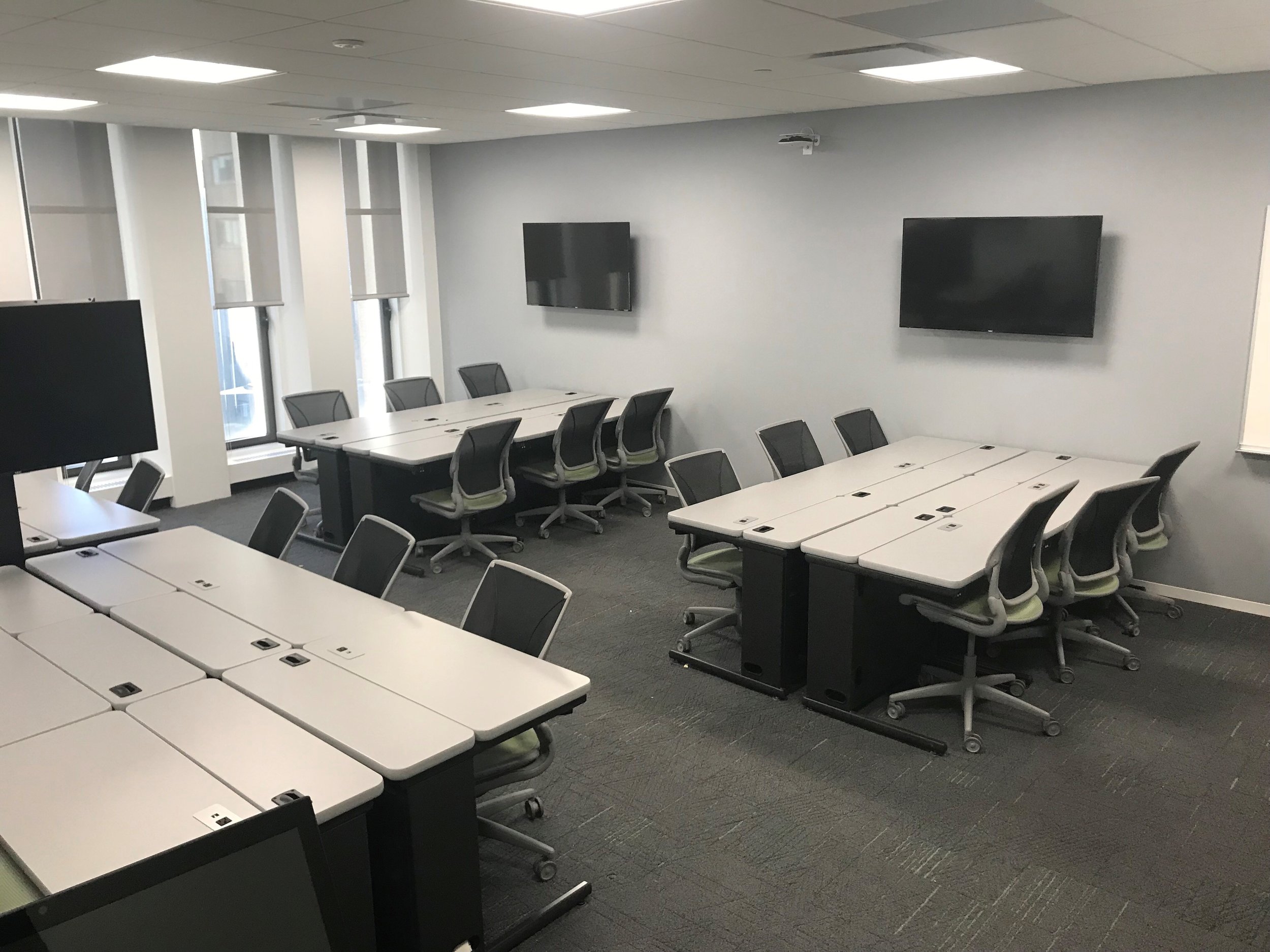 Computer Comforts Hide-Away LCD Tables at Fordham University