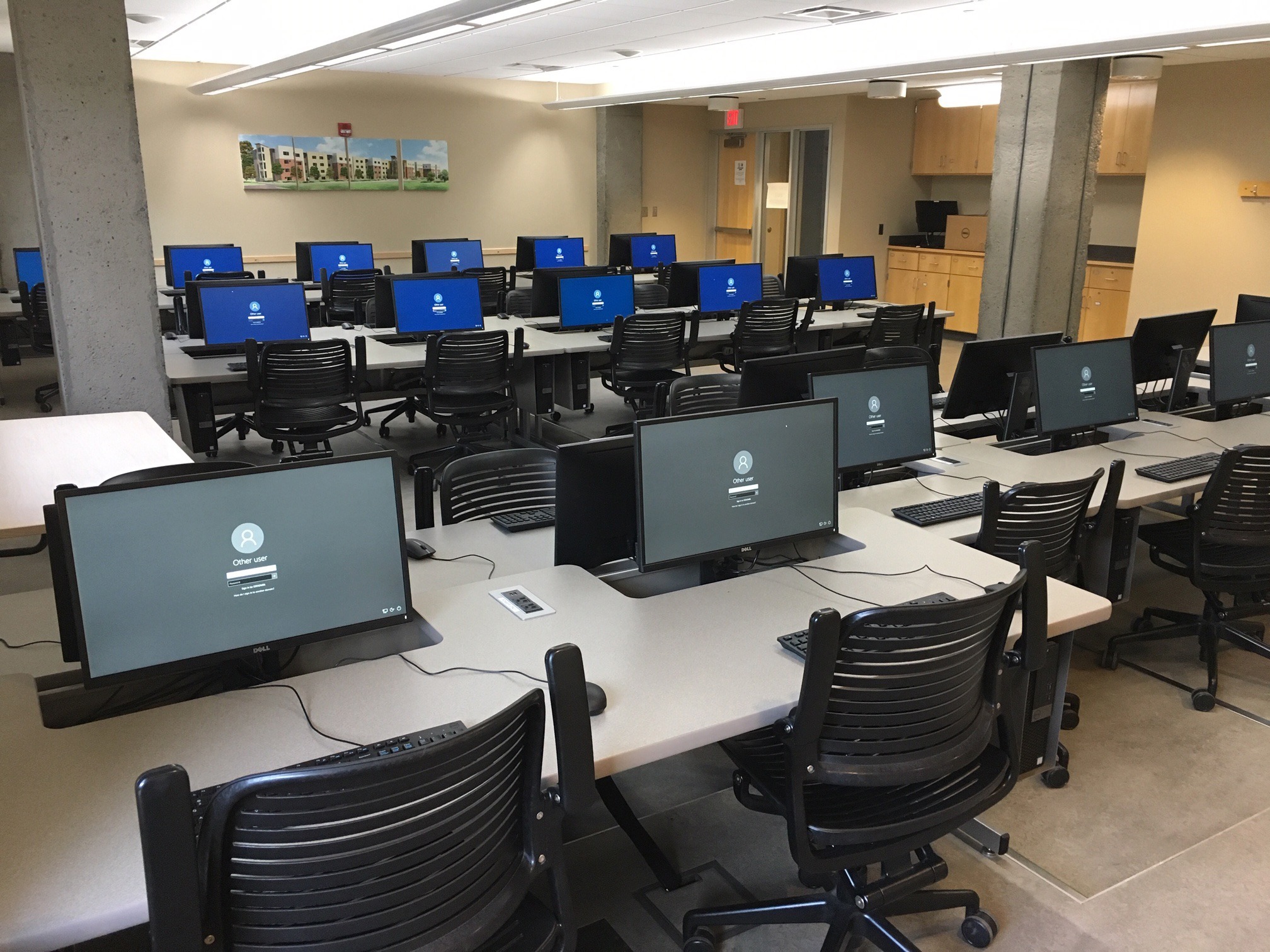 Computer Comforts Recessed LCD Tables at SUNY College of Environmental Science and Forestry