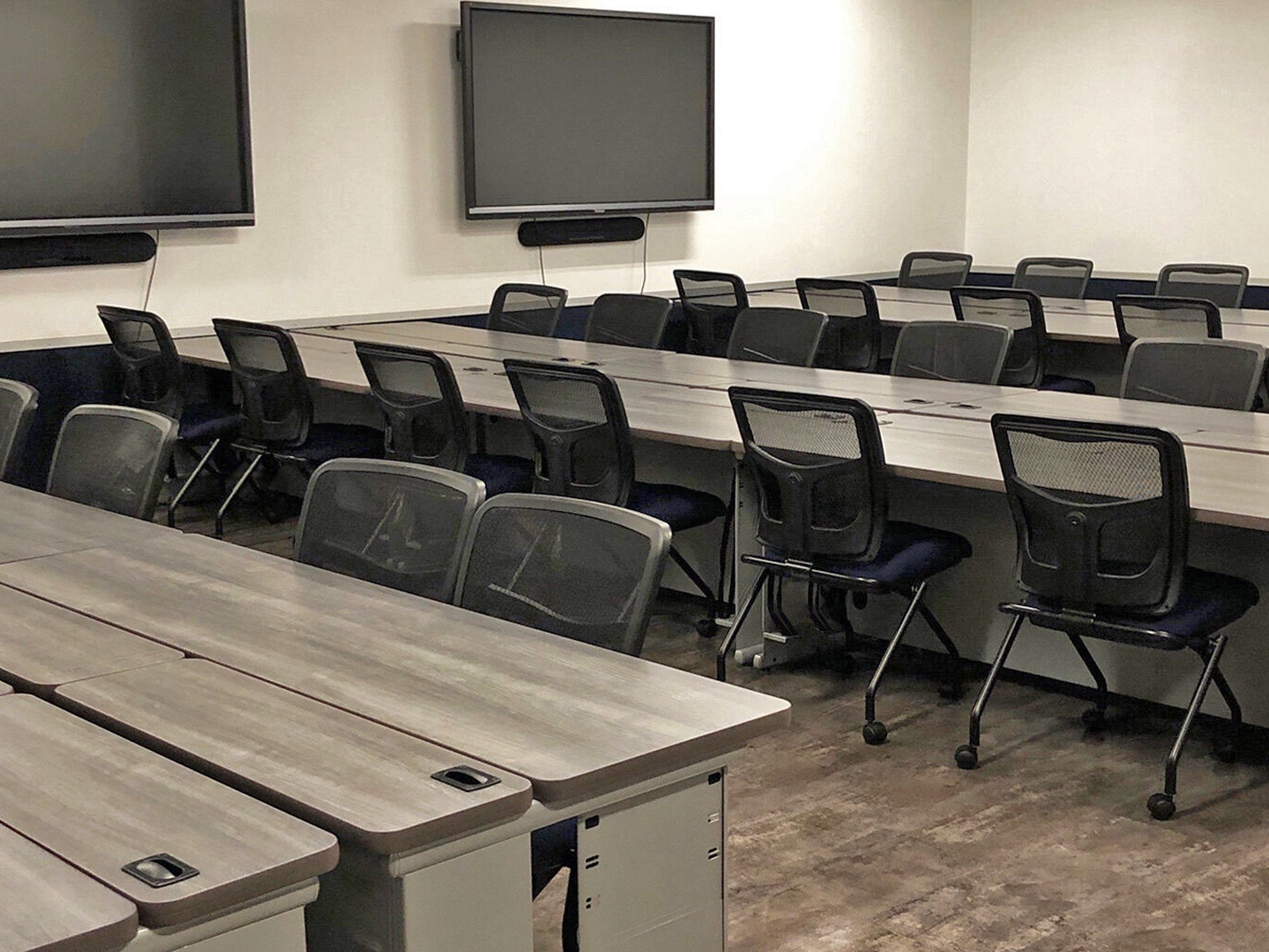 Computer Comforts Hide-Away LCD Tables at Sonora High School