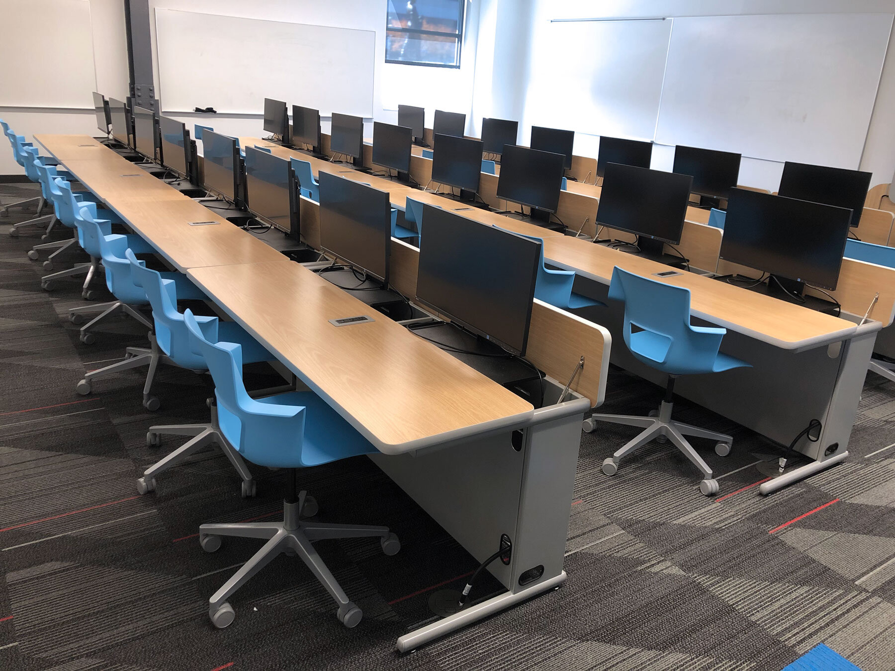 Computer Comforts Hide-Away LCD Tables at Milwaukee School of Engineering