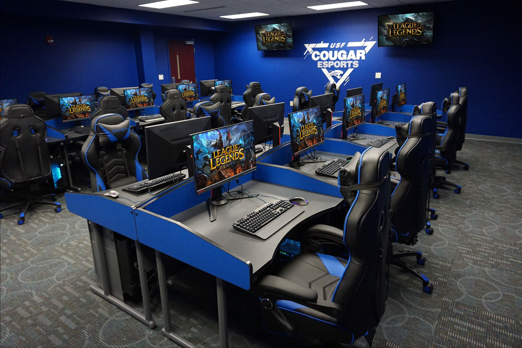 Computer Comforts MOBA Esports Tables at University of Saint Francis