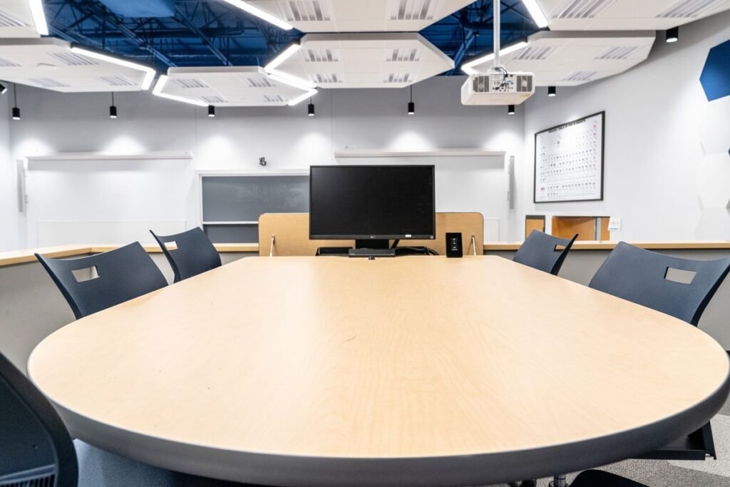 Computer Comforts' Hide-Away Module and Collaborative Student Tables at Lawrence University