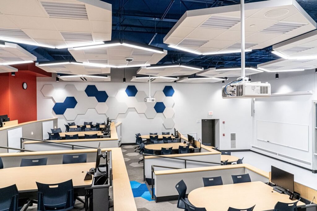 Computer Comforts' Hide-Away Module and Collaborative Student Tables at Lawrence University