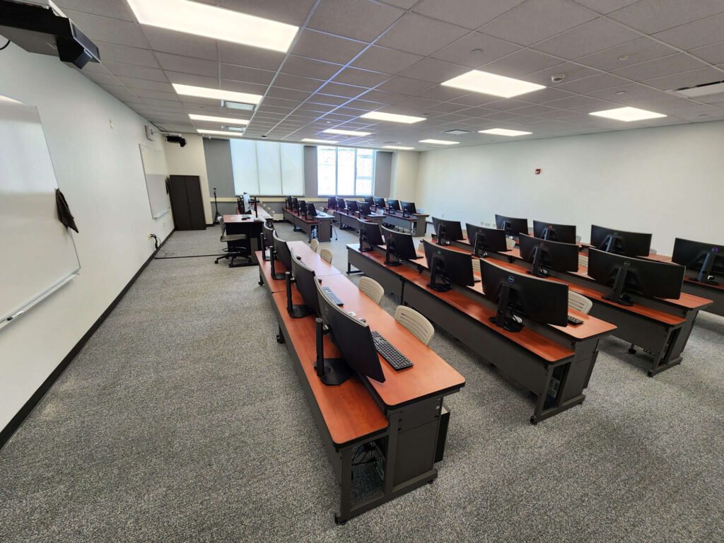 Computer Comforts' Split Level Classroom Tables at Rochester Institute of Technology