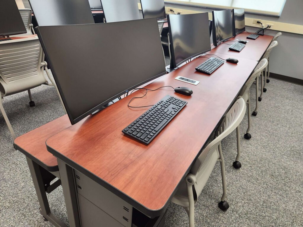 Computer Comforts' Split Level Classroom Tables at Rochester Institute of Technology
