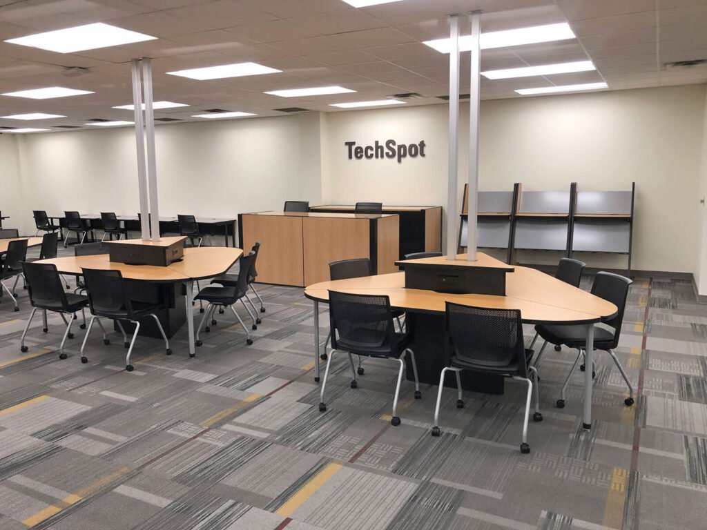 Computer Comforts' Kiosks and Active Learning Clusters at Texas State University