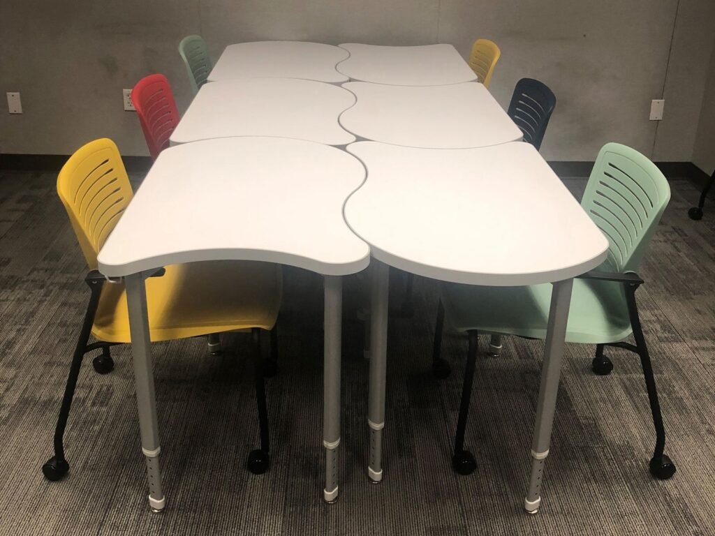 Computer Comforts' Koi Active Learning Tables and OM5 Active Guest at California State University, Stanislaus