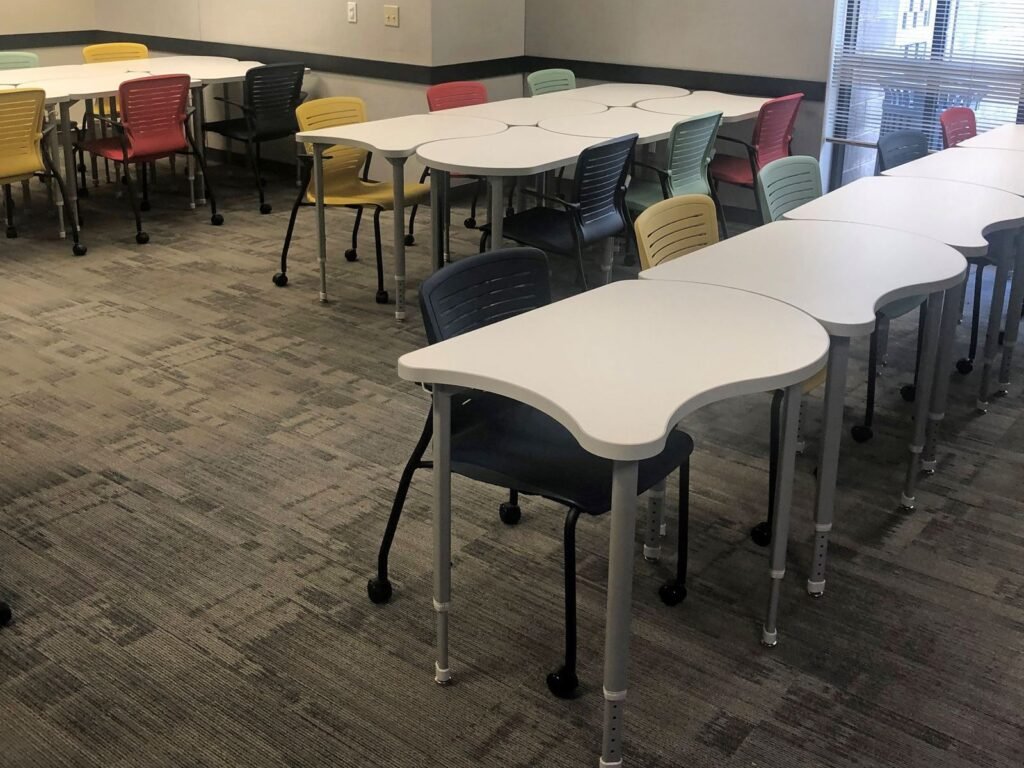 Computer Comforts' Koi Active Learning Tables and OM5 Active Guest at California State University, Stanislaus
