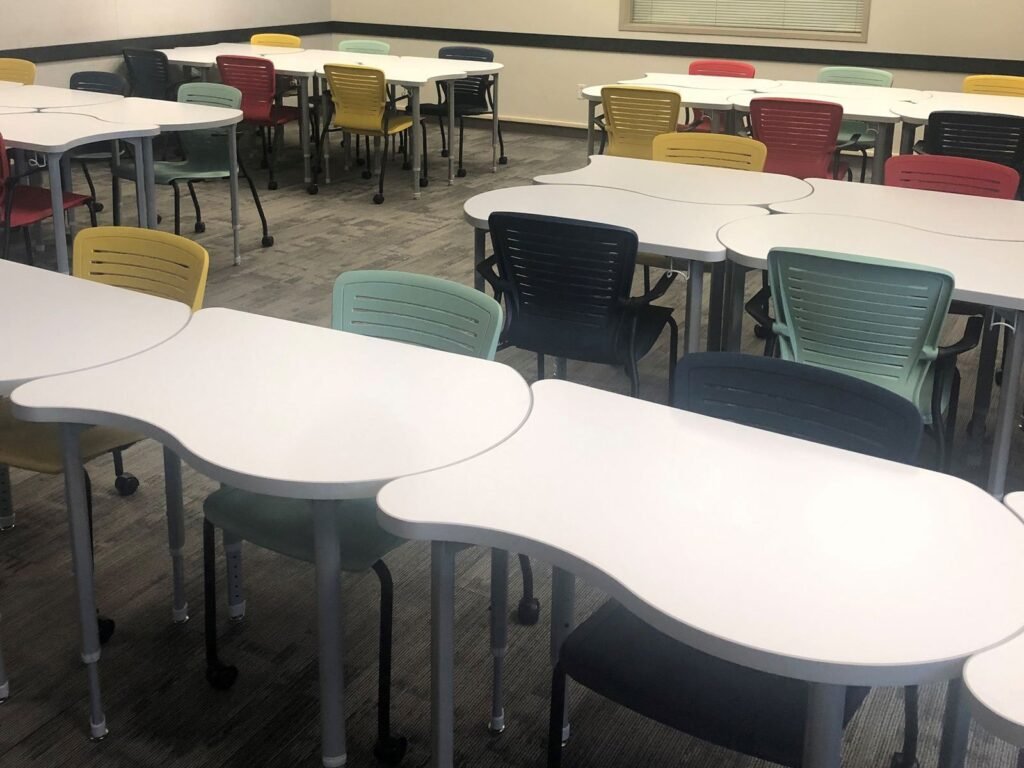 Computer Comforts' Koi Active Learning Tables and OM5 Active Guest at California State University, Stanislaus