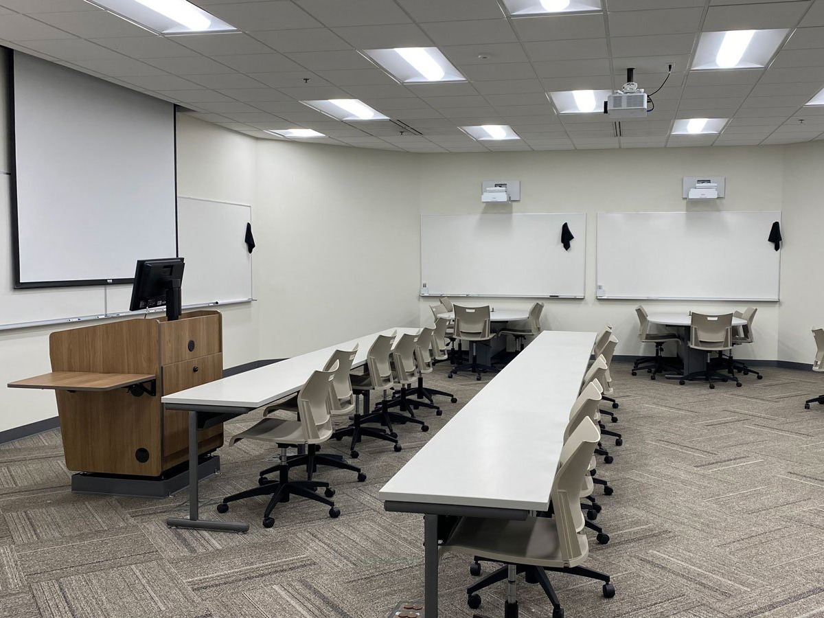 Computer Comforts Active Learning Tables and Universal Lectern 4 at Lawrence University