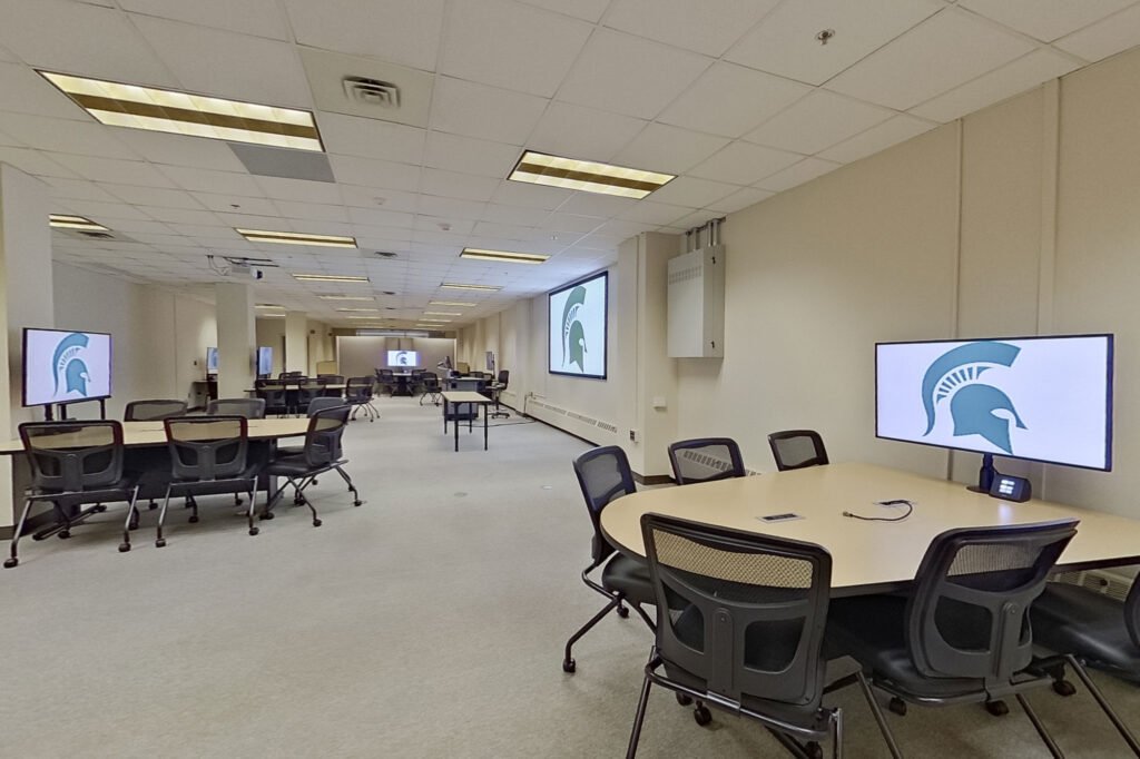 Furniture installation at Michigan State University featuring the .