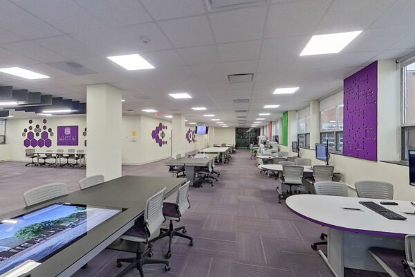 Computer Comforts furniture installed at University of Bridgeport