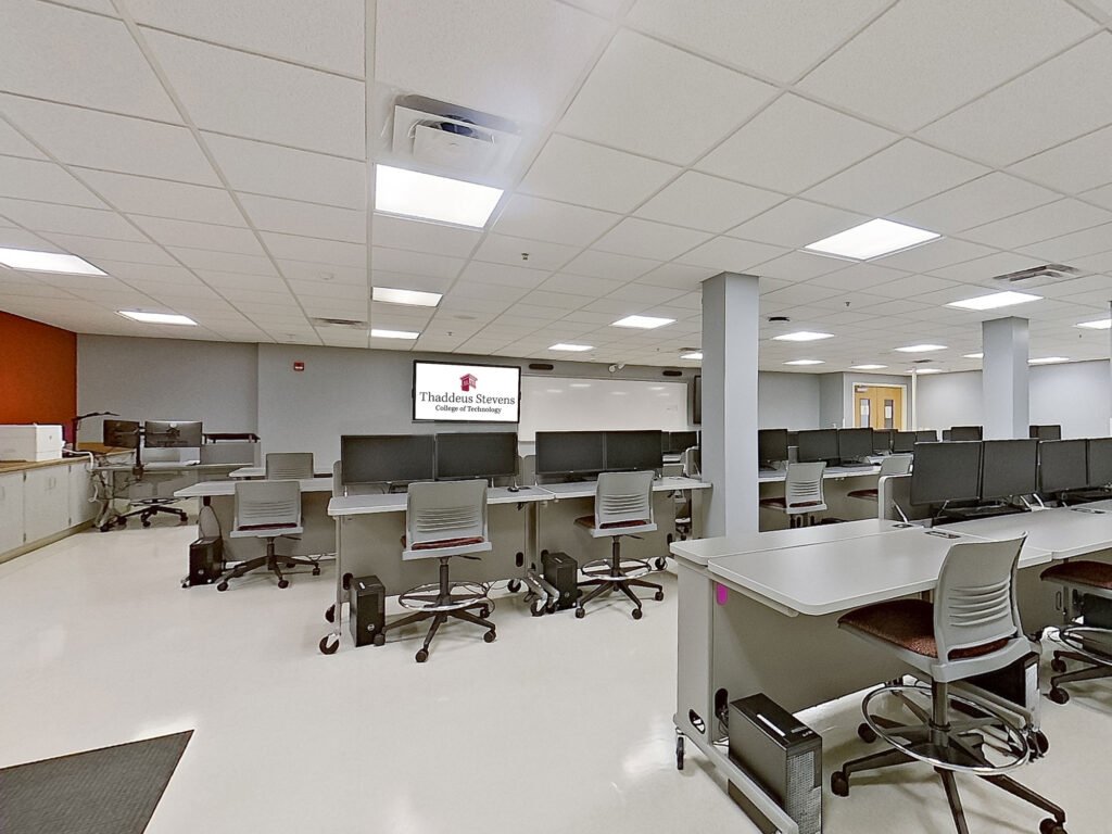 Furniture installation at Thaddeus Stevens College of Technology featuring the .