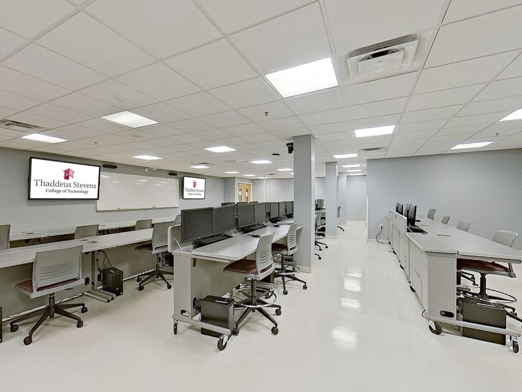 Furniture installation at Thaddeus Stevens College of Technology featuring the .