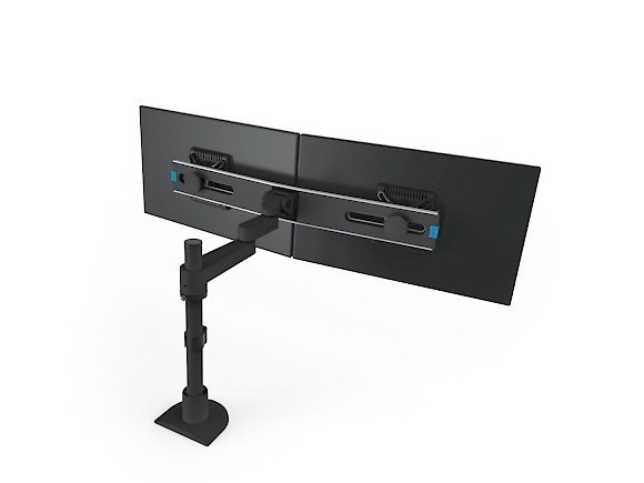 Computer Comforts 9112-Switch Articulating Dual Monitor Pole Mount