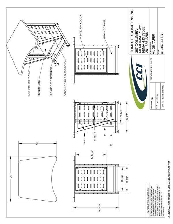 CAD Drawing for #AL-36-TAPER