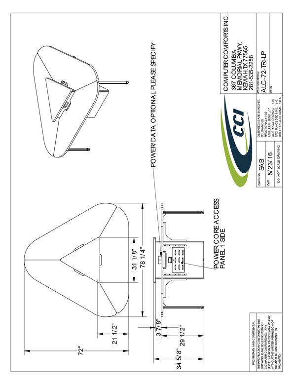 CAD Drawing for #ALC-72-TRI-LP