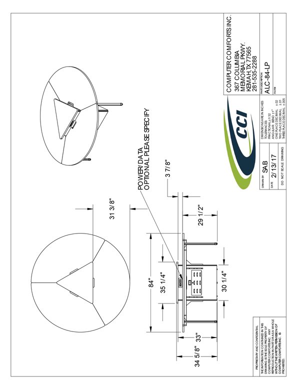 CAD Drawing for #ALC-84-RND-LP