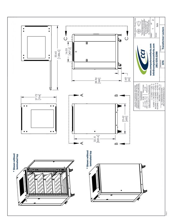 CAD Drawing for #AV-CAB-PRO