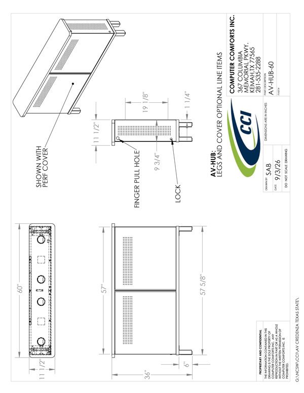 CAD Drawing for AV-HUB-60