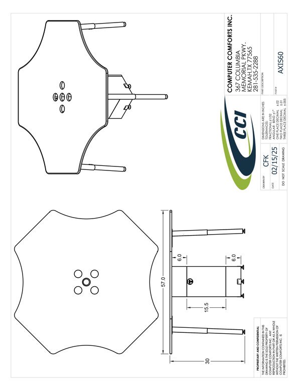 CAD Drawing for AXIS60