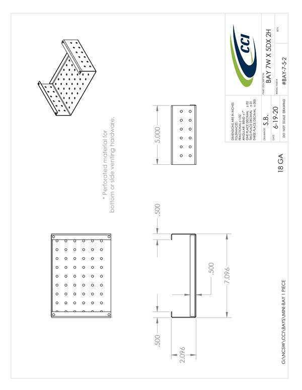 CAD Drawing for #BAY-7-5-2