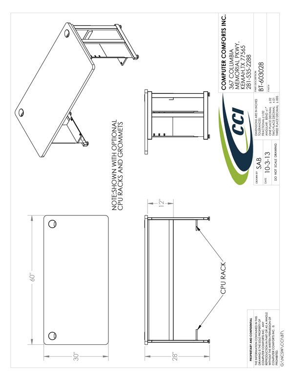 CAD Drawing for #BT-603028