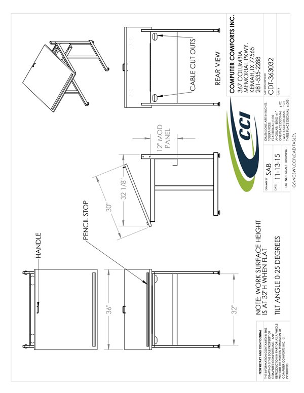 CAD Drawing for #CDT-363032 