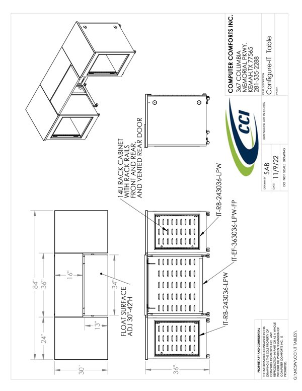 CAD Drawing for #CONFIGURE-IT-LECTERN
