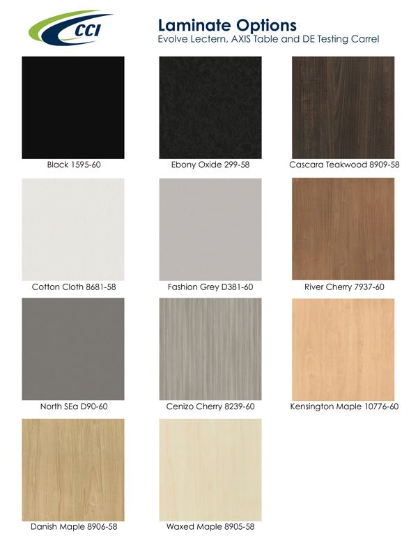 Color Guide for Axis Table