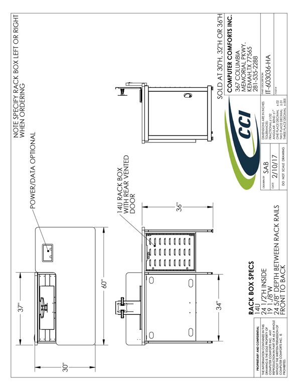 CAD Drawing for #IT-603036-HA-R