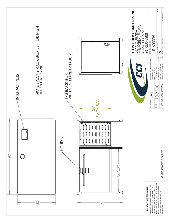 CAD Drawing for #IT-603036-R