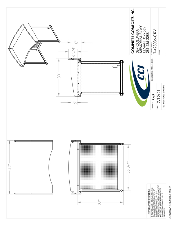 CAD Drawing for #IT-MOBA-423036-CRV