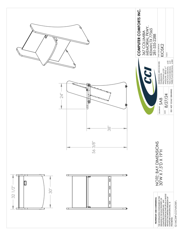 CAD Drawing for #KIOSK