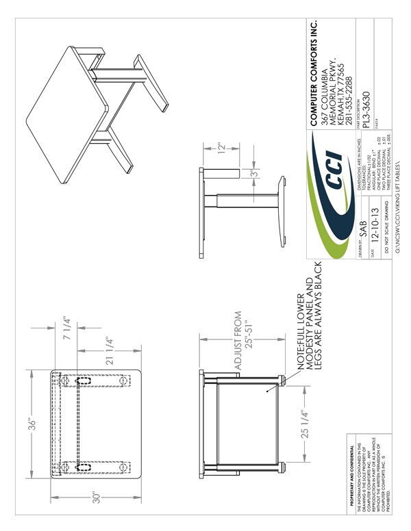 CAD Drawing for #PL3-3630