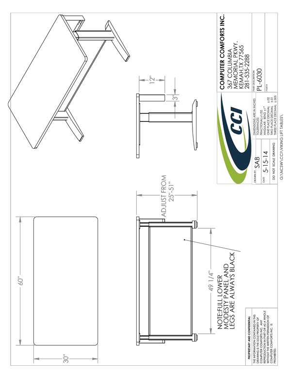 CAD Drawing for #PL3-6030