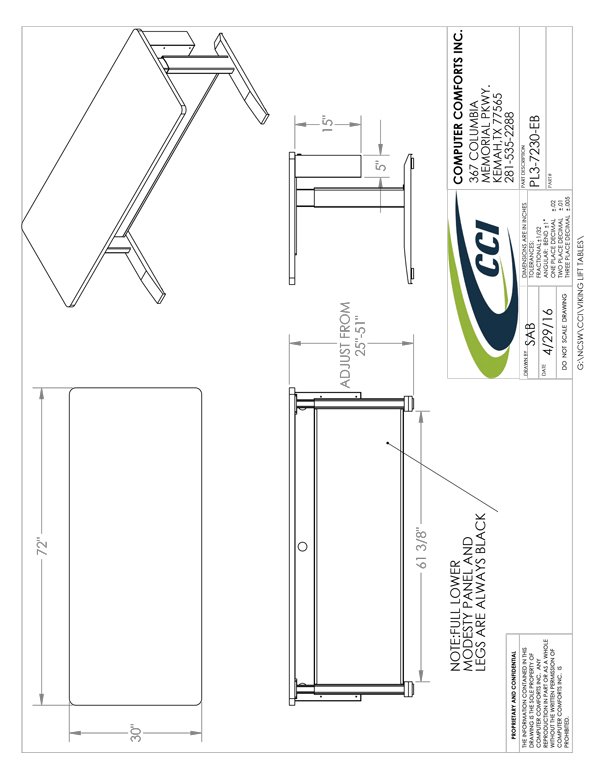CAD Drawing for #PL3-7230-EB