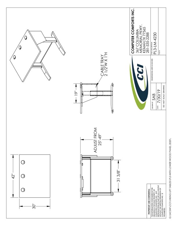 CAD Drawing for #PL3-LM-4230