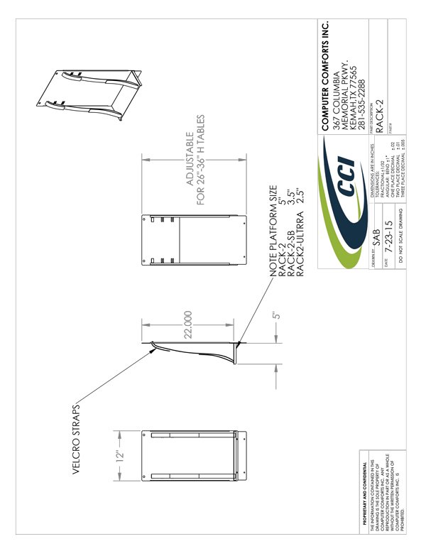 CAD Drawing for #RACK2