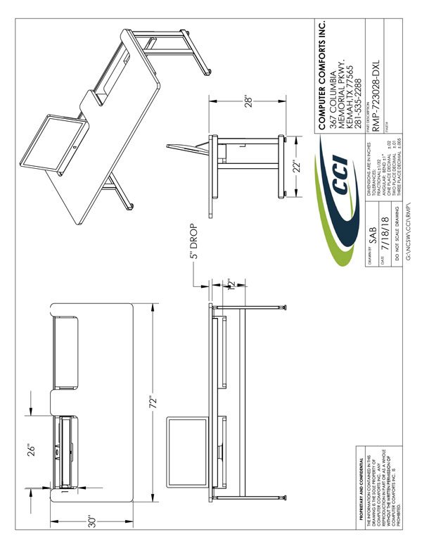 CAD Drawing for #RMP-723028-D-XL