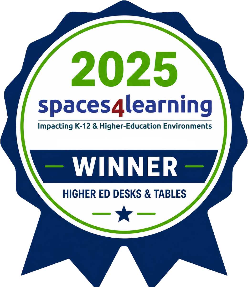 Spaces4Learning 2025 Product of the Year award badges