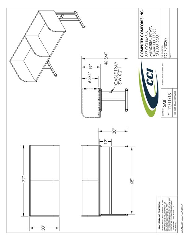 CAD Drawing for #TC-723030