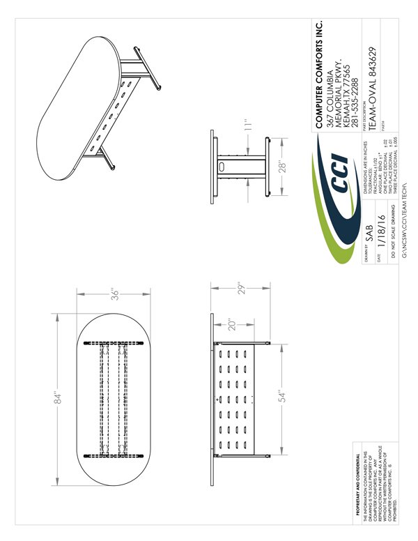 CAD Drawing for #TEAM-OVAL843629