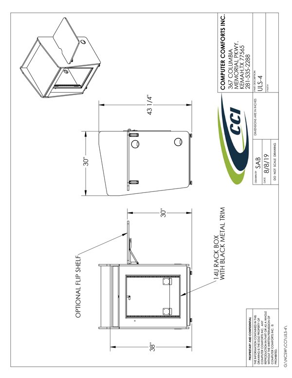 CAD Drawing for #ULS4-KBD-38