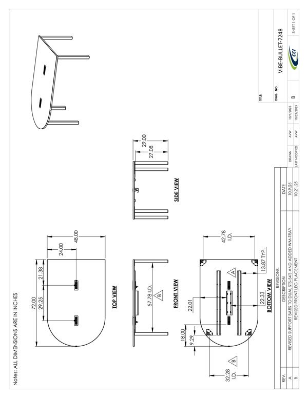 CAD Drawing for VIBE-BULLET-7248