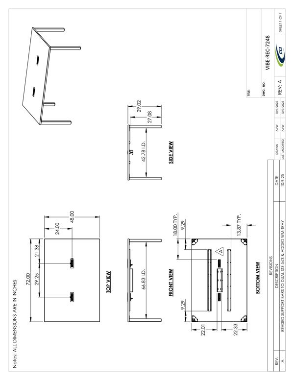 CAD Drawing for VIBE-REC-7248
