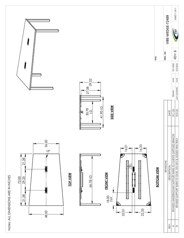 CAD Drawing for VIBE-WEDGE-7248