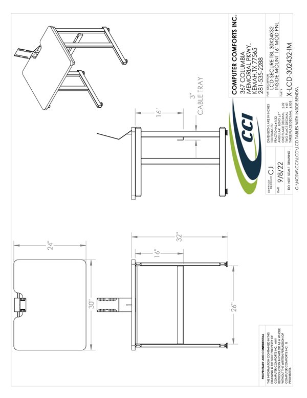 CAD Drawing for #X-LCD-302432-IM